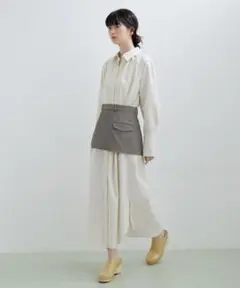 ADAM ET ROPE ウエストマークシャツワンピース セットアイテム