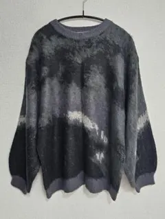 SERACE ルーズシルエットアブストラクトシャギーニット