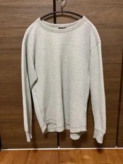 THE NORTH FACE グレー　NT81833 長袖ワッフルTシャツ S