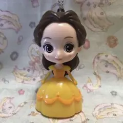 ●ベル　キーホルダー　ディズニー　プリンセス　キューポスケット風　フィギュア
