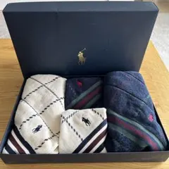 ラルフローレン　ポロウィンドウペン　フェイス・ハンドタオル　4枚セット