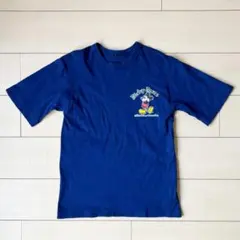 美品　80s ヴィンテージ　ミッキーマウス　Tシャツ レトロ　M ネイビー