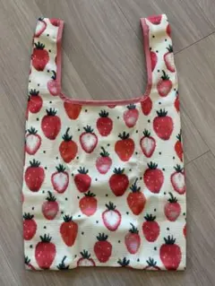 LOVERARY イチゴ柄 エコバッグ ストロベリードット フェイラー