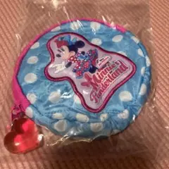 ミニーファンダーランド　カプセルトイミニーマウス ポーチ 水色