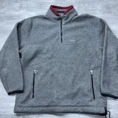 美品 McGREGOR ハーフジップ フリースジャケット グレー USA L