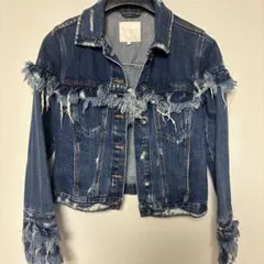 ZARA フリンジデニムジャケット