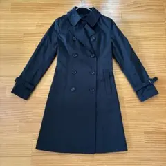 【週末値下げ】洋服の青山 イマジナチオーネ　黒 トレンチコート Sのサムネイル