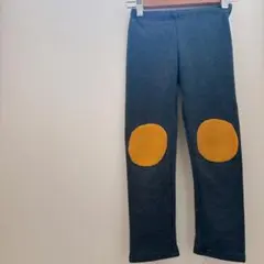 グレー サイズ不明 スリムフィット パンツ 膝当て付き 子ども服 中古品