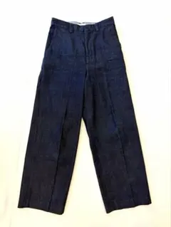 ウエアハウス ヘラーズカフェ シンチバックワークデニムパンツ濃い