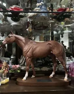 英国製】Beswick ベスウィック 陶器 馬 置物 1014 ウェルシュコブ