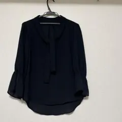allureville アルアバイル バンドカラー フレア デザインブラウス 