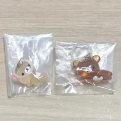 リラックマ　クリアマスコットチャーム　 リラックマ　コリラックマ　ねころび