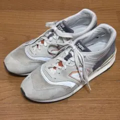 New Balance 878 スニーカー白グレーUS9/27.0cm m767 - メルカリ