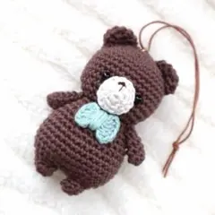 ラ*꙳様 いなりのあみぐるみ　コットン　くま　M