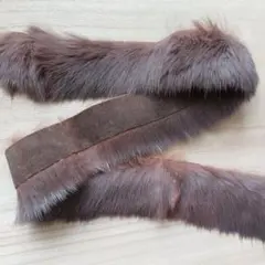 リアルラビットファーテープ　ライトブラウン　20cm