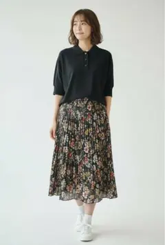 【人気】relume JOURNAL STANDARD ブラックポロシャツ