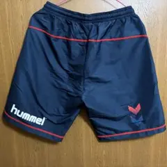 hummel サッカー ハーフパンツ ネイビー レッド Mサイズのサムネイル