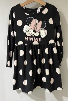 Ｈ&M プリントコットンワンピース　ミニーマウス　ディズニー　110/115cm