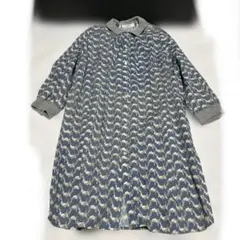super hakkaスーパーハッカフィーユ長袖シャツワンピース15号XL総柄