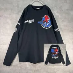 TEDMAN’S ロンT 両面ビッグプリント 袖プリント 黒 42 デビルのサムネイル