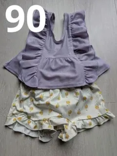ベビー水着セット（女の子）90cm