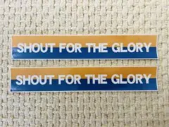 ベガルタ仙台ステッカー SHOUT FOR THE GLORY 2枚セット販売