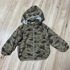 恐竜柄カーキアウター