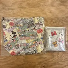 ディズニー オリジナル巾着バッグ&収納付きエコバッグ セット売り