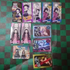 【100】鬼滅の刃 ステッカー カード まとめて