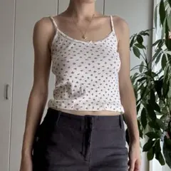 Brandy Melville 花柄タンクトップ