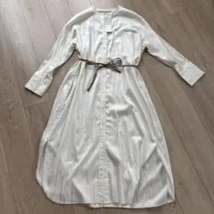 104 新品 BEIGE, ベイジ, MELLE ジャージードレス ワンピース2 切り替えジョーゼットジャージードレス(ドレス) | Sybilla