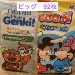 アンパンマン おむつ　ネピア　他ビッグサイズ 合計２袋のサムネイル