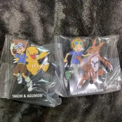 デジモン 一番くじ G賞 ラバースタンド 太一&アグモン タカト&ギルモン