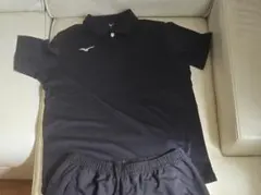 Mizuno ポロシャツ Lサイズ 黒 テニスウェア