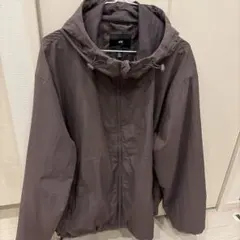 H&M ナイロンジャケット フード付き ブラウン