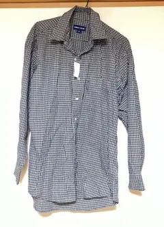 men's clubメンズ　長袖シャツ　M チェック柄　綿100% 新品