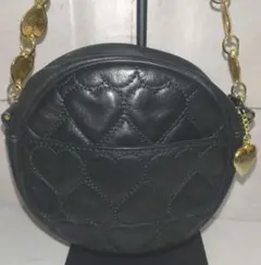 良品✨モスキーノ・MOSCHINO☆肩掛け◎ハート型キルティング・ワン 