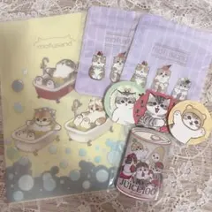 mofusand 特典 クリアファイル ステッカー 缶バッジ