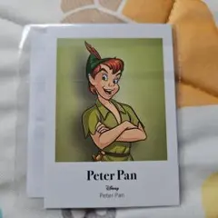 セガラッキーくじオンラインディズニー　ピーターパンブロマイド風カードコレクション