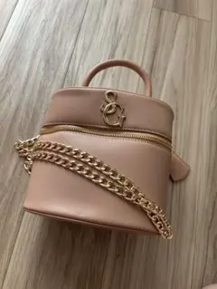 ピンク ショルダーバッグ 合成皮革