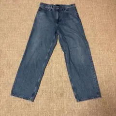 【未使用品】ユニクロ ワイドストレートジーンズ 31サイズ ブルー