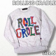【ROLLING CRADLE】トレーナー カラフルデカロゴ グレー メンズSのサムネイル