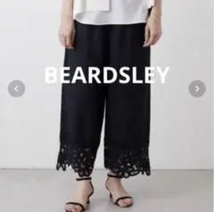 新品✨️BEARDSLEY ビアズリー バテンレース パンツ ネイビー タグ付き