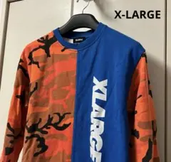 X-LARGE エクストララージ 迷彩柄 胸ロゴ トレーナー メンズ L