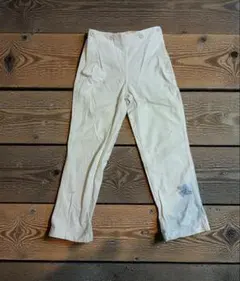 70s ドイツ軍　コットンツイル　セーラーパンツ　ホワイト　ミリタリーパンツ 230627111.jpg