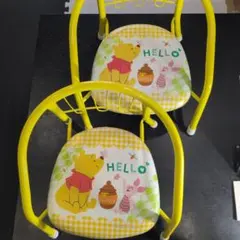 くまのプーさん キャラクター豆イス 2脚セット
