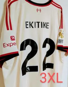 リバプール　アウェイユニフォーム　半袖　3XL エキティ　LFCストア正規品 リバプール アウェイユニフォーム 半袖 3XL エキティ LFCストア