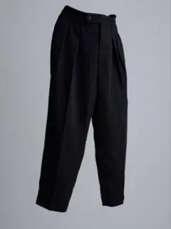 WYM RATINE SEMI WIDE TAPERED SLACKS ブラックのサムネイル
