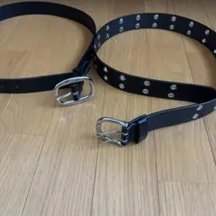 H&M ベルト　2点セット　黒　ブラック