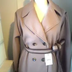 レディース 　冬ロングコート ウエストベルト　モカブラウン　新品